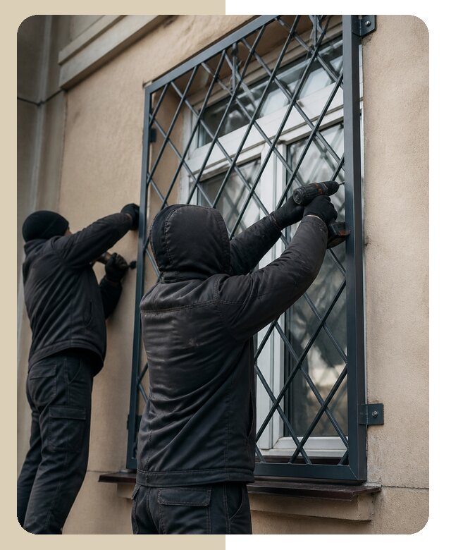 Установка антивандальных решеток на окна в Чусовом